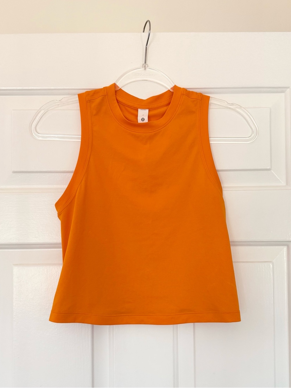 Lululemon Cropped Orange Tank Top
